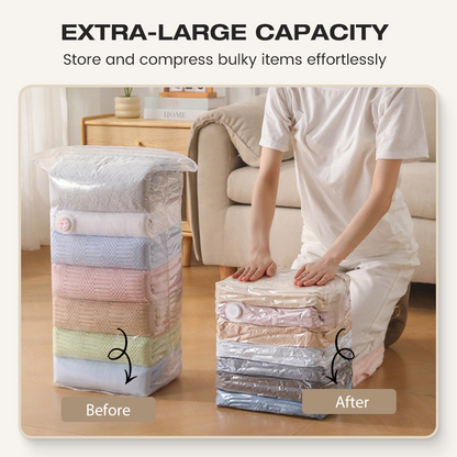 ⏳Limited-time 50% off⏰No-Pump Large Vacuum Storage Compression Bags🛏️🗄️