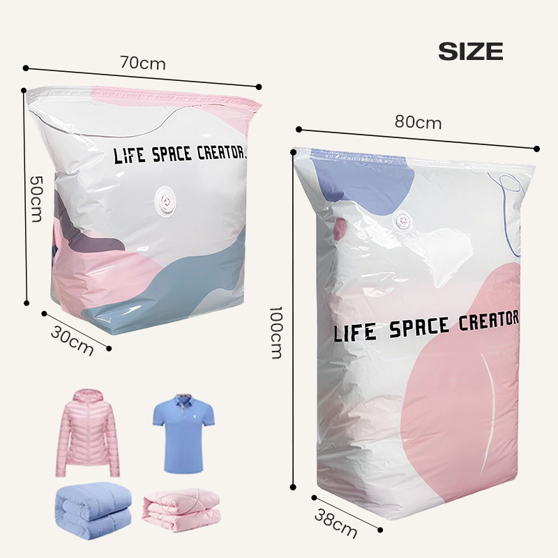 ⏳Limited-time 50% off⏰No-Pump Large Vacuum Storage Compression Bags🛏️🗄️
