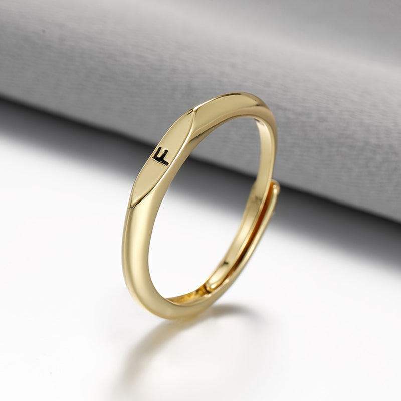 Minimalist Initial Ring for Everyday Elegance