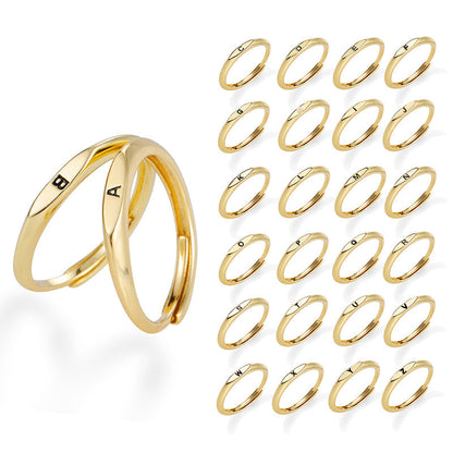 Minimalist Initial Ring for Everyday Elegance