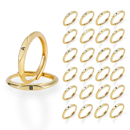 Minimalist Initial Ring for Everyday Elegance