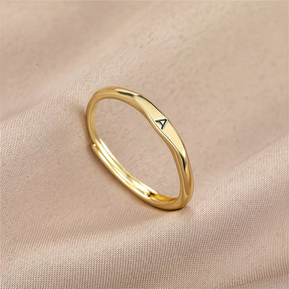 Minimalist Initial Ring for Everyday Elegance