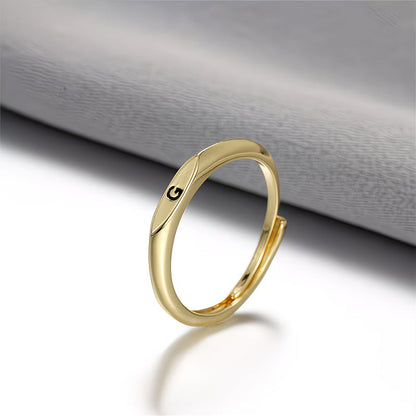 Minimalist Initial Ring for Everyday Elegance