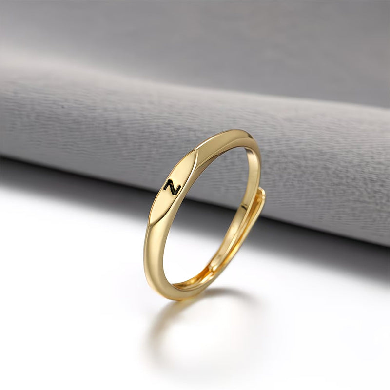 Minimalist Initial Ring for Everyday Elegance
