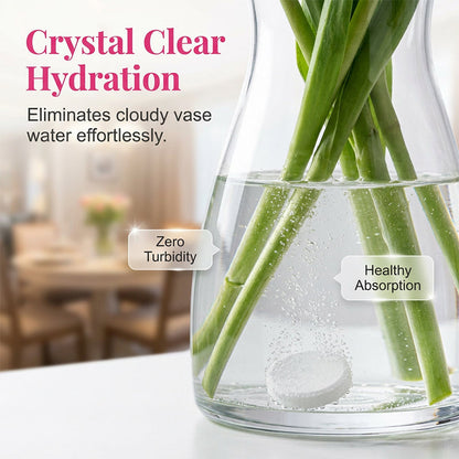 🌸Flower Preservation Water Purifier Tablets💐 One tablet—keeps bouquets vibrant & vase water crystal-clear