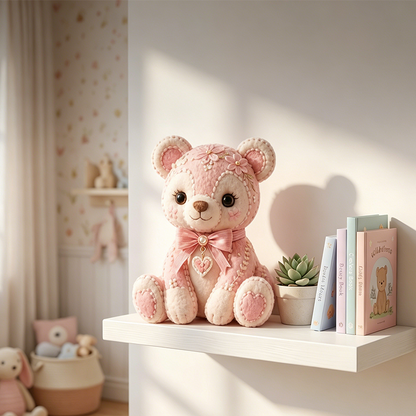 🎀49% OFF🎁Pink Enchanted Forest DIY Felt Patchwork Kit