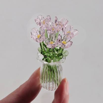 🌷 Glass flower vase set – vibrant, compact, maintenance-free forever!