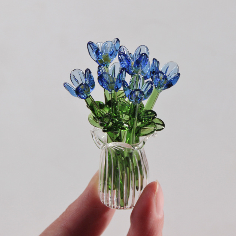 🌷 Glass flower vase set – vibrant, compact, maintenance-free forever!