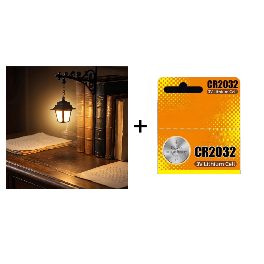 Miniature Retro Streetlight Bookend Light