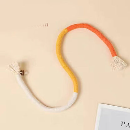 🐾🧶Cat Toys Chew Ropes 3Pcs, Safe Teeth Cleaning Toy for Indoor Kittens, Calming Interactive Kitty Toys