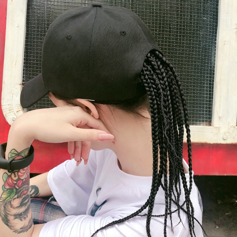 🧢 Braided Wig Hat – Instant Stylish Hair Transformation