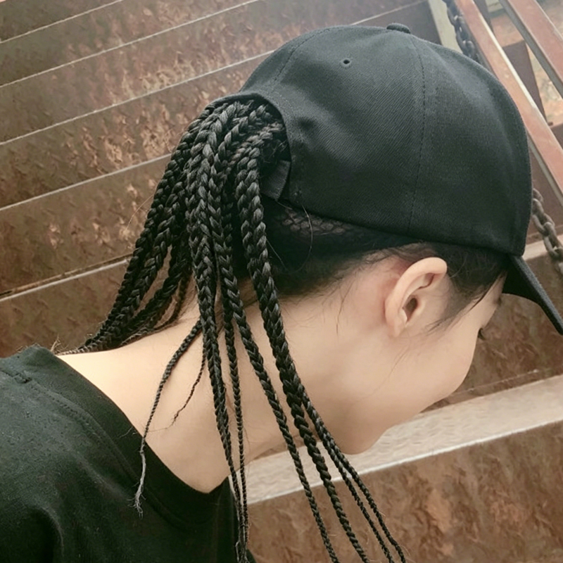 🧢 Braided Wig Hat – Instant Stylish Hair Transformation