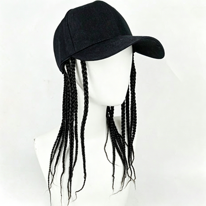 🧢 Braided Wig Hat – Instant Stylish Hair Transformation