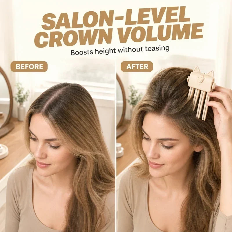 ⏳LAST DAY SALE ONLY ￡11.99!!🎉48K+ Sold 💇 Wireless Heated Volumizing Root Lift Clip, Portable Travel Hair Styling Tool for Flat Fine Hair