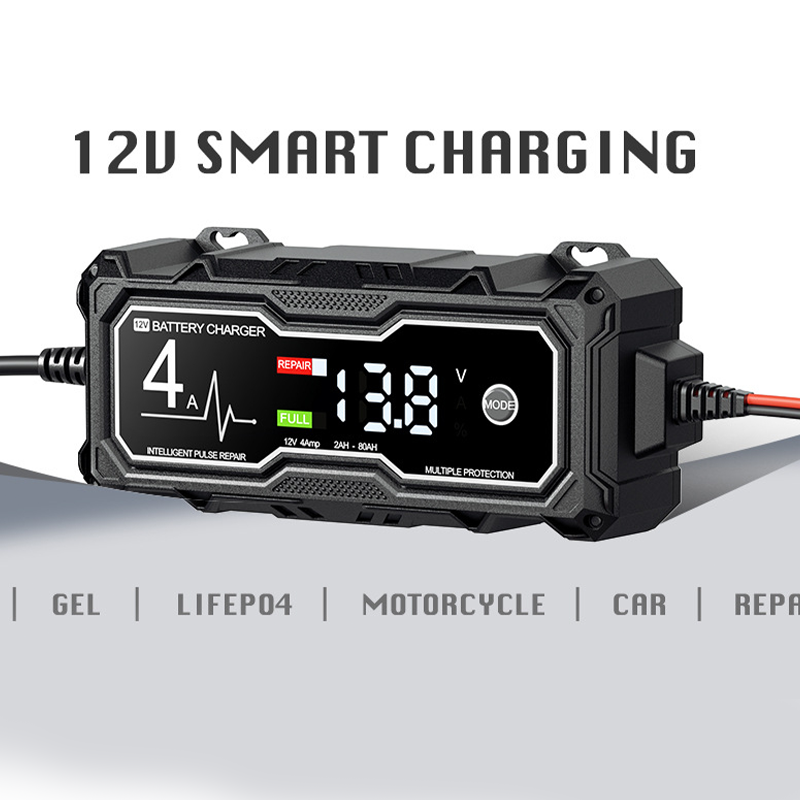 🔋 Smart Car Battery Charger – Test, Charge & Maintain with Ease ⚡