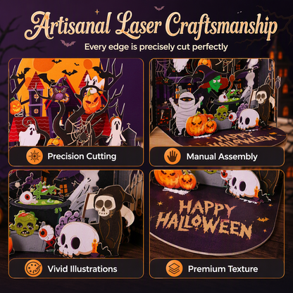 🎃Halloween Limited Offer🥳💞50K+ SOLD!⏳✨Spooky Halloween Pop Up Card