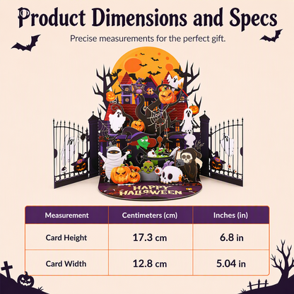 🎃Halloween Limited Offer🥳💞50K+ SOLD!⏳✨Spooky Halloween Pop Up Card