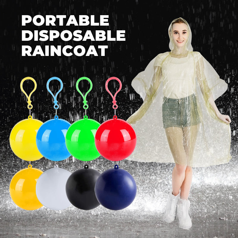 Mini Ball Shape Disposable Raincoat