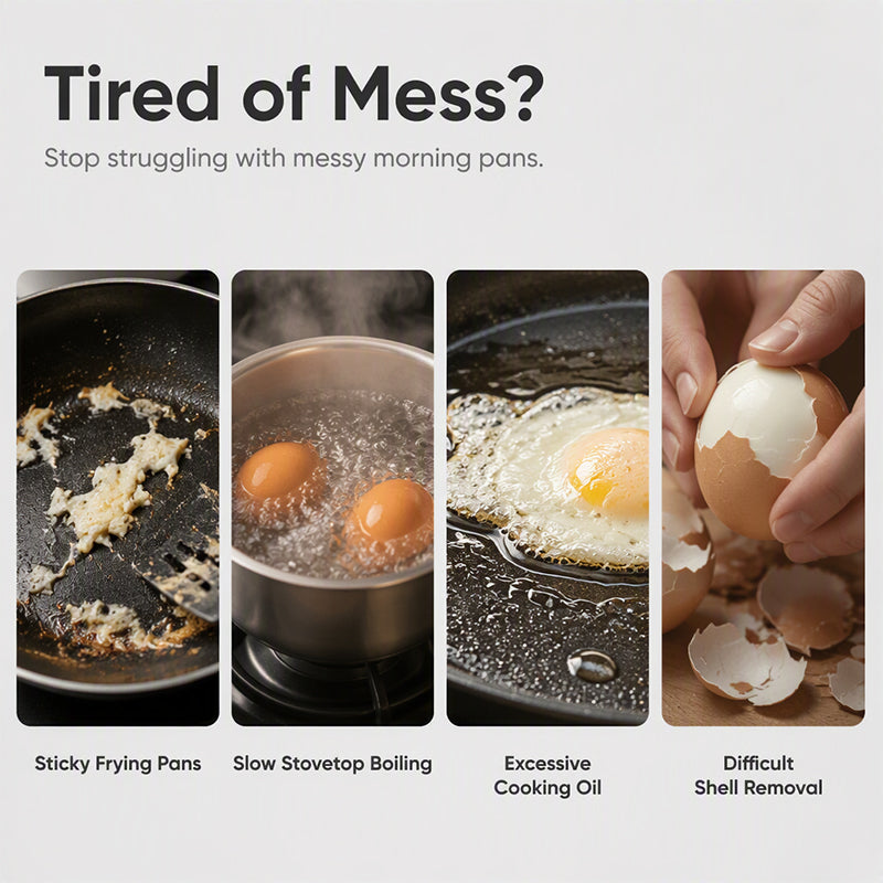 🍳✨Dual Cavity Microwave Egg Poacher