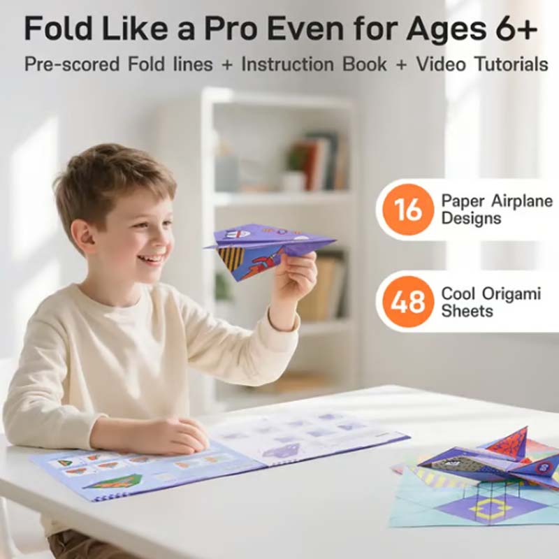 🥳2026 HOT SALE 49% OFF! ✈️Creative DIY Paper Airplane Set For Kids