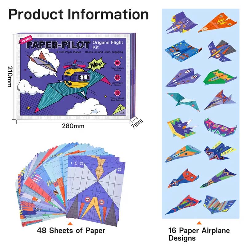 🥳2026 HOT SALE 49% OFF! ✈️Creative DIY Paper Airplane Set For Kids