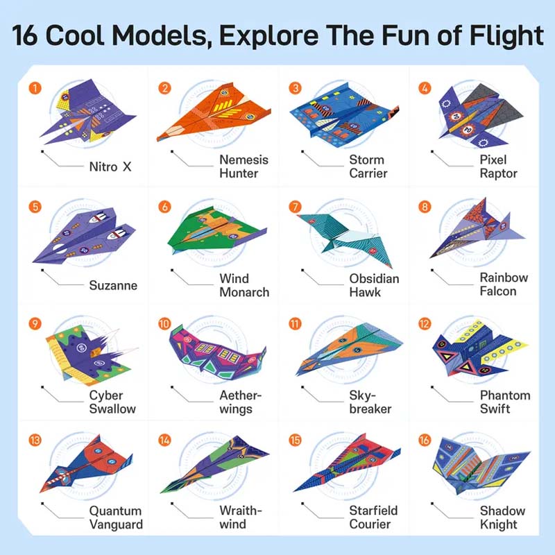 🥳2026 HOT SALE 49% OFF! ✈️Creative DIY Paper Airplane Set For Kids