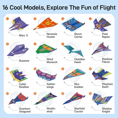 🥳2026 HOT SALE 49% OFF! ✈️Creative DIY Paper Airplane Set For Kids