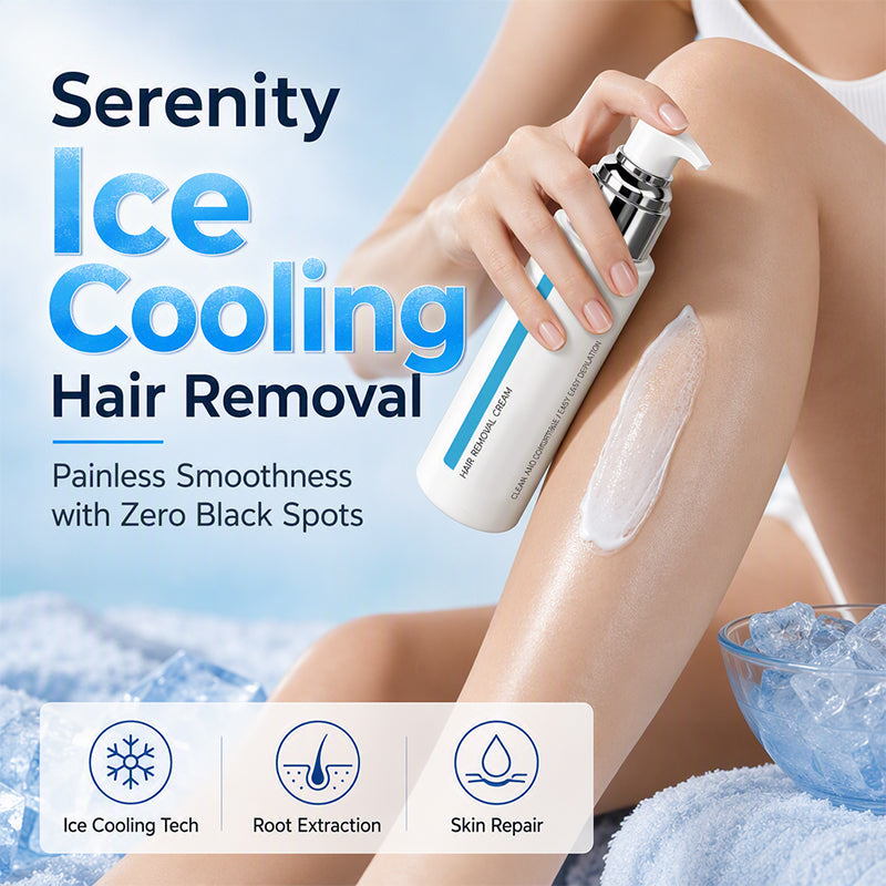 Ice-Cooling Hair Removal Cream for Sensitive Skin