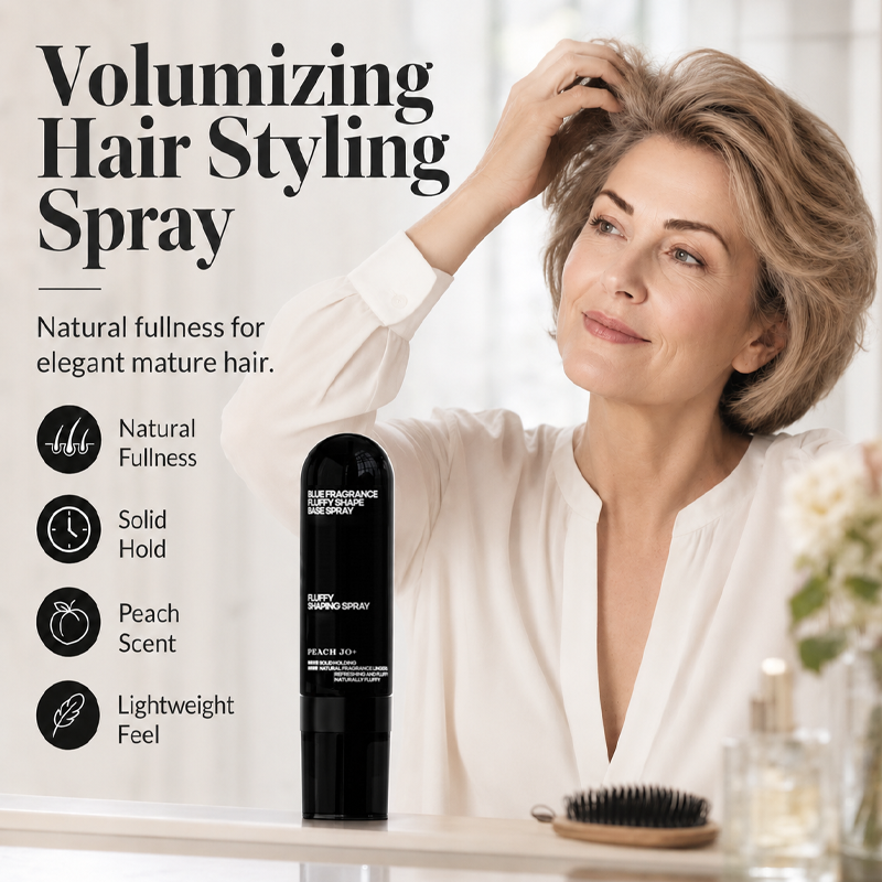 📢📢49% OFF !! ⏰ 90ml Fluffy Hair Shaping Spray Long Lasting Volumizing Mist with Peach Fragrance