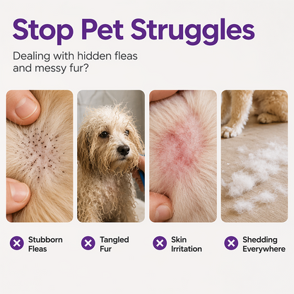 Fine Tooth Flea Comb for Cats & Dogs