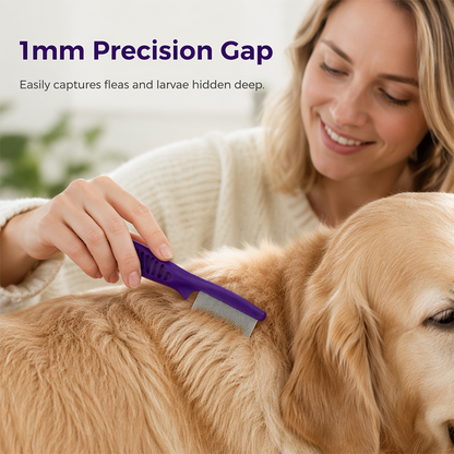 Fine Tooth Flea Comb for Cats & Dogs