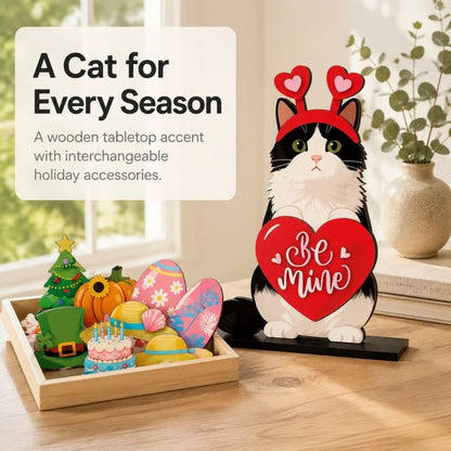 Interchangeable Wooden Seasonal Animal Decor