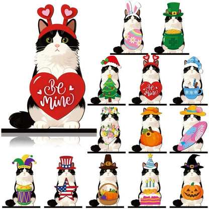 Interchangeable Wooden Seasonal Animal Decor