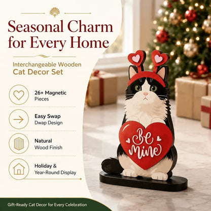 Interchangeable Wooden Seasonal Animal Decor