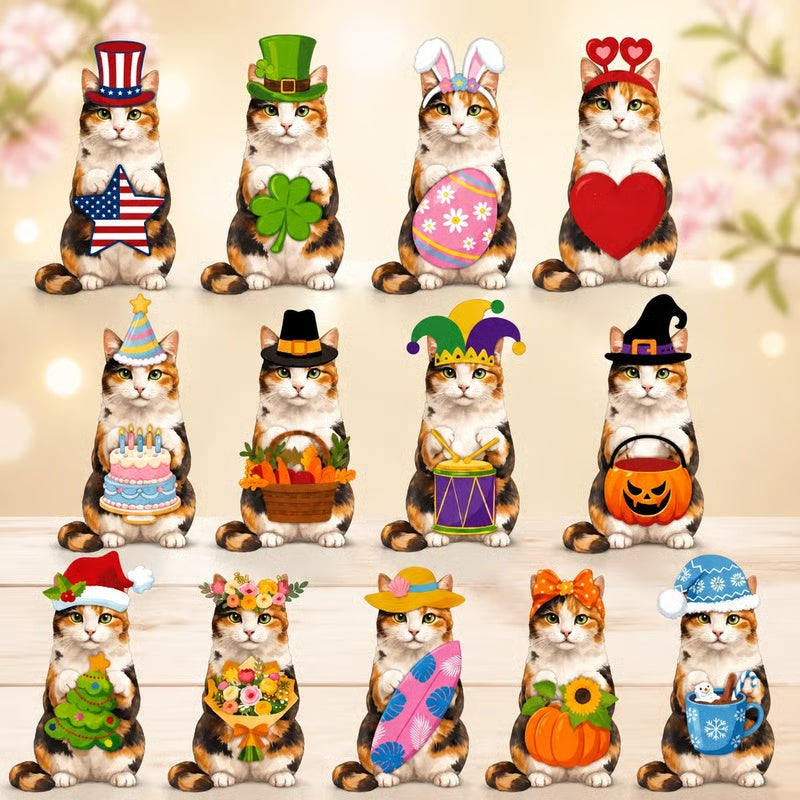 Interchangeable Wooden Seasonal Animal Decor