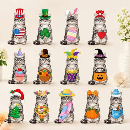 Interchangeable Wooden Seasonal Animal Decor
