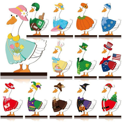 Interchangeable Wooden Seasonal Animal Decor