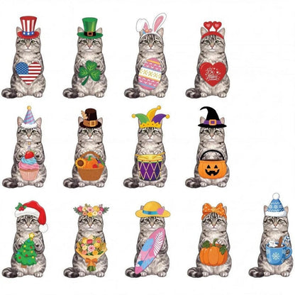 Interchangeable Wooden Seasonal Animal Decor