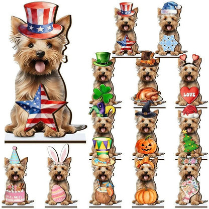 Interchangeable Wooden Seasonal Animal Decor
