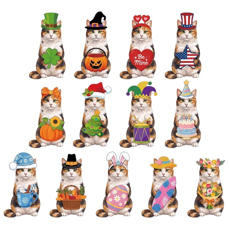 Interchangeable Wooden Seasonal Animal Decor