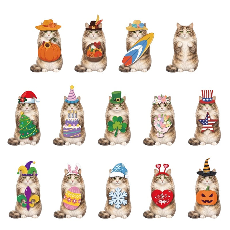 Interchangeable Wooden Seasonal Animal Decor