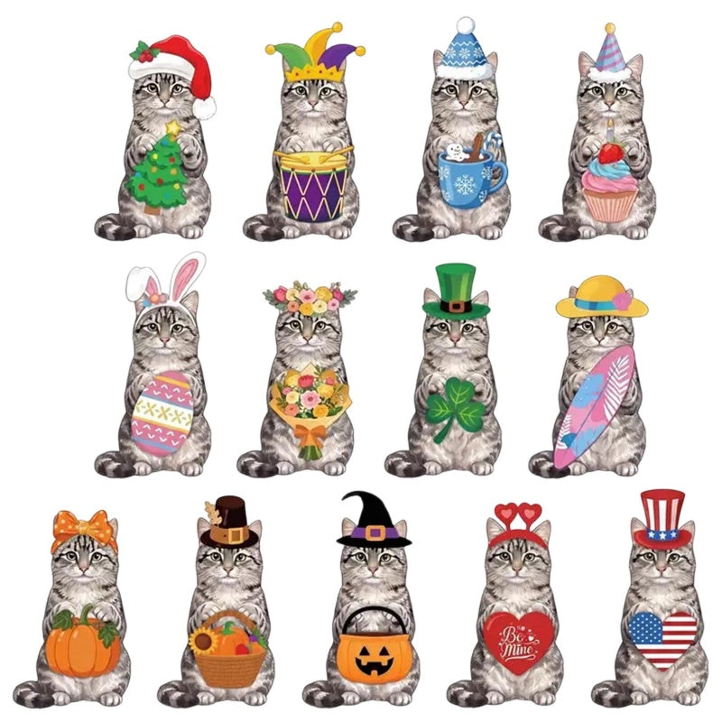 Interchangeable Wooden Seasonal Animal Decor