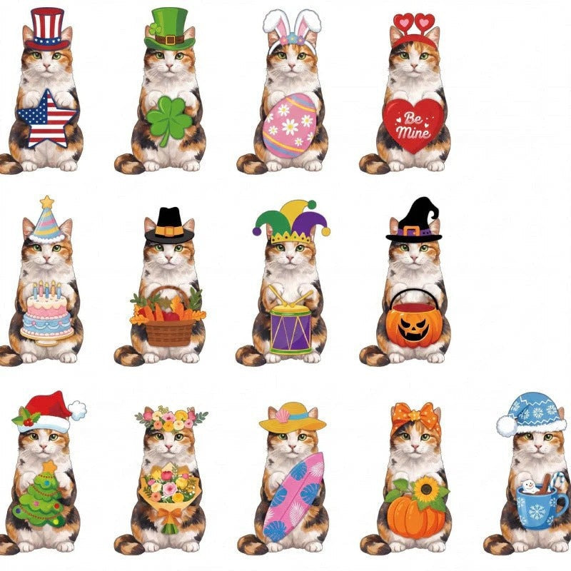 Interchangeable Wooden Seasonal Animal Decor