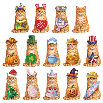 Interchangeable Wooden Seasonal Animal Decor