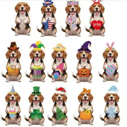 Interchangeable Wooden Seasonal Animal Decor