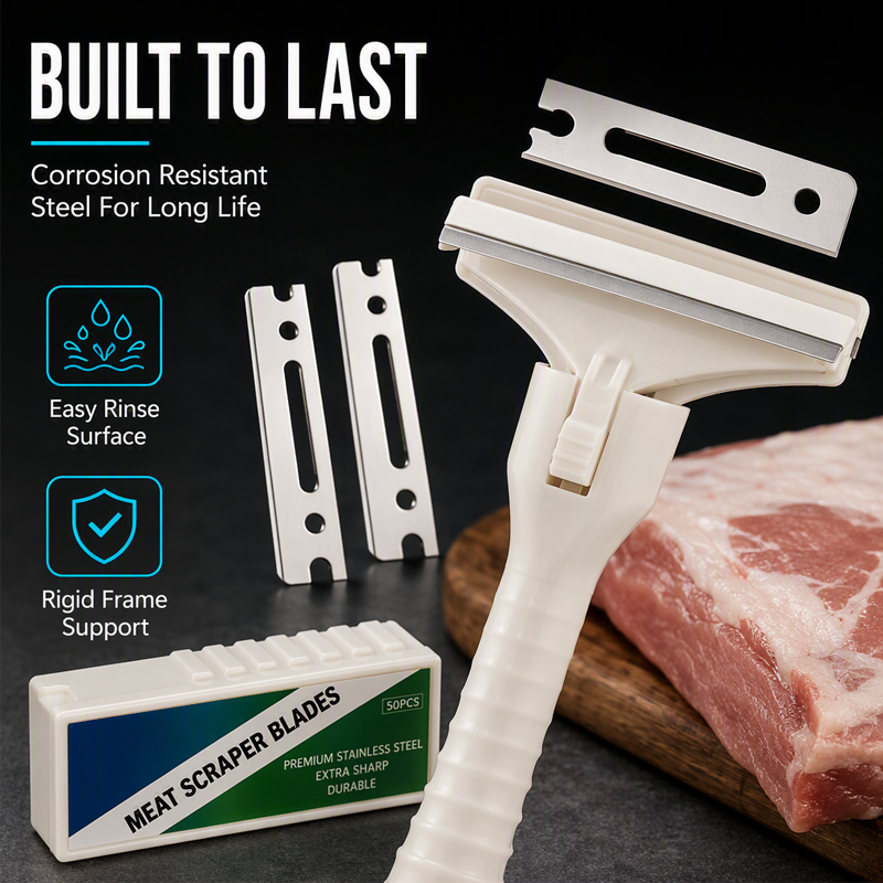 Stainless Steel Meat Scraper for Fat & Fascia Removal