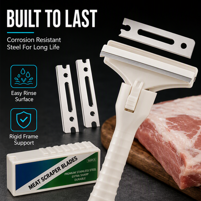 Stainless Steel Meat Scraper for Fat & Fascia Removal