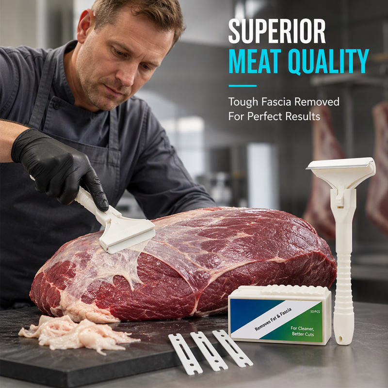 Stainless Steel Meat Scraper for Fat & Fascia Removal