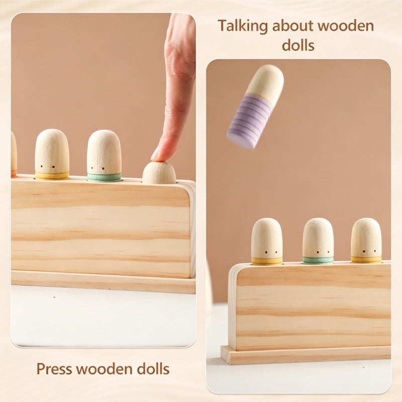 🌈 Wooden Pop-Up Toy – Multicolor Push & Pop Learning Toy for Toddlers & Preschoolers | 2026 HOT SALE 🔥