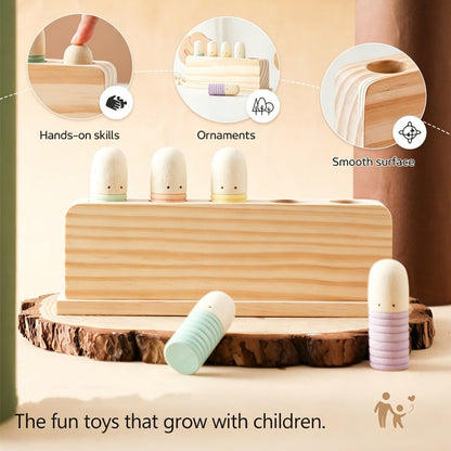 🌈 Wooden Pop-Up Toy – Multicolor Push & Pop Learning Toy for Toddlers & Preschoolers | 2026 HOT SALE 🔥
